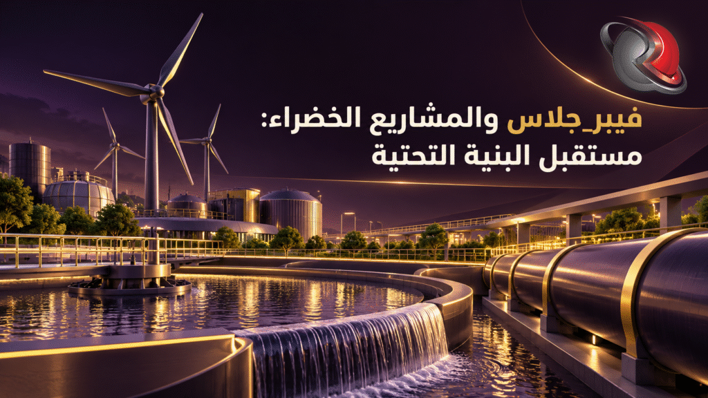 ممرات وسلالم صناعية صديقة للبيئة مصنوعة من الألياف الزجاجية المقواة داخل محطة لمعالجة المياه