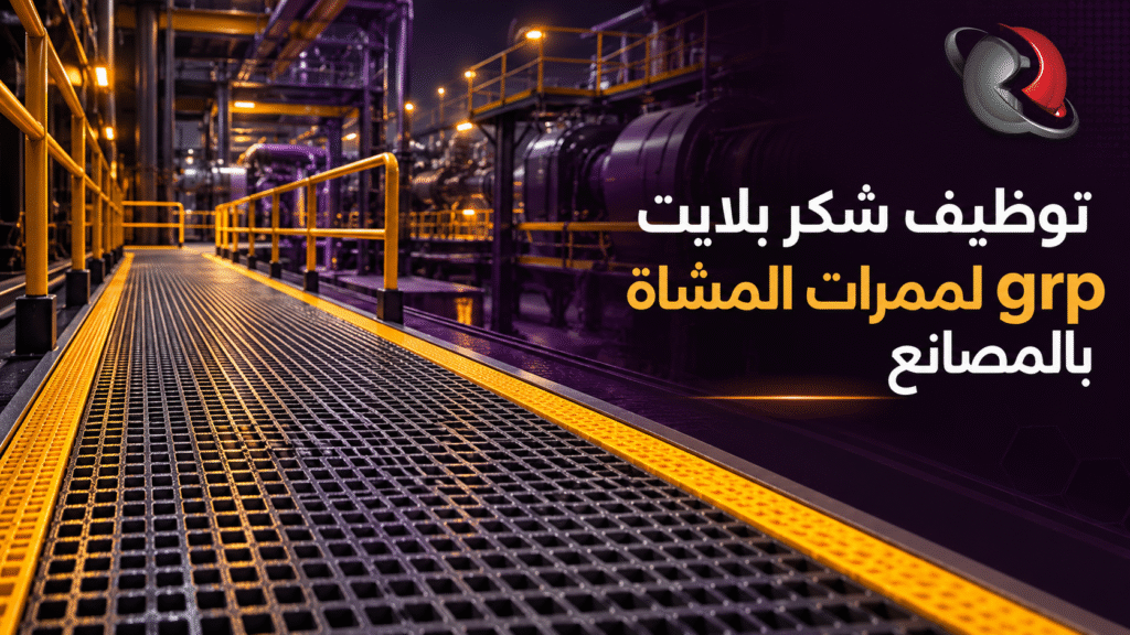 توظيف شكر بلايت grp لممرات المشاة بالمصانع